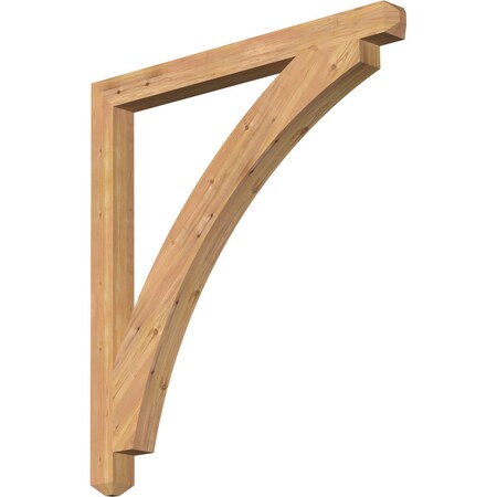 Ekena Millwork Thorton Craftsman Smooth Bracket, Western Red Cedar, 3 1/2"W x 44"D x 48"H BKT04X44X48THR04SWR